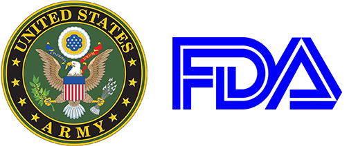 US Army & FDA logos